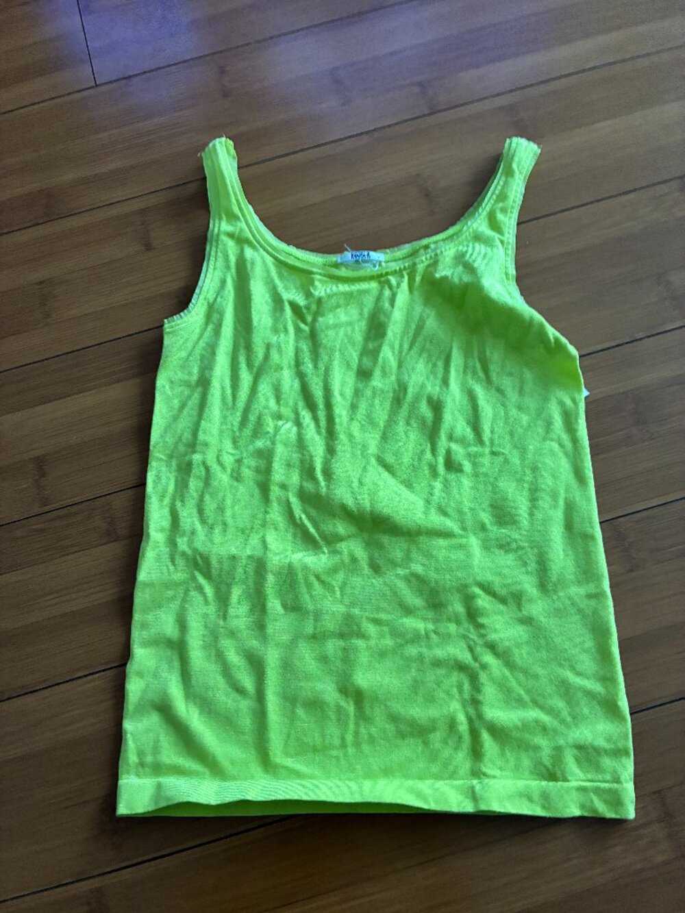 Wolford Neon Yellow Tank Top Women's  Small